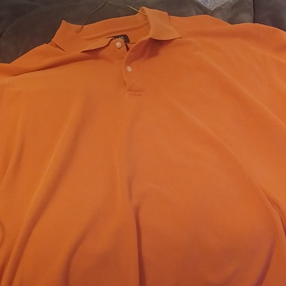 Polo Style pullover with 2 buttons (BURNT ORANGE)